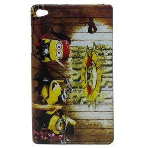 Jelly Back Cover Minions for Tablet Huawei MediaPad M2 801L 8.0